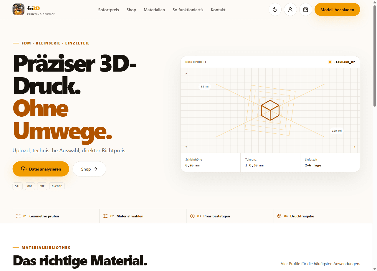 Startseite von fri3d.ch